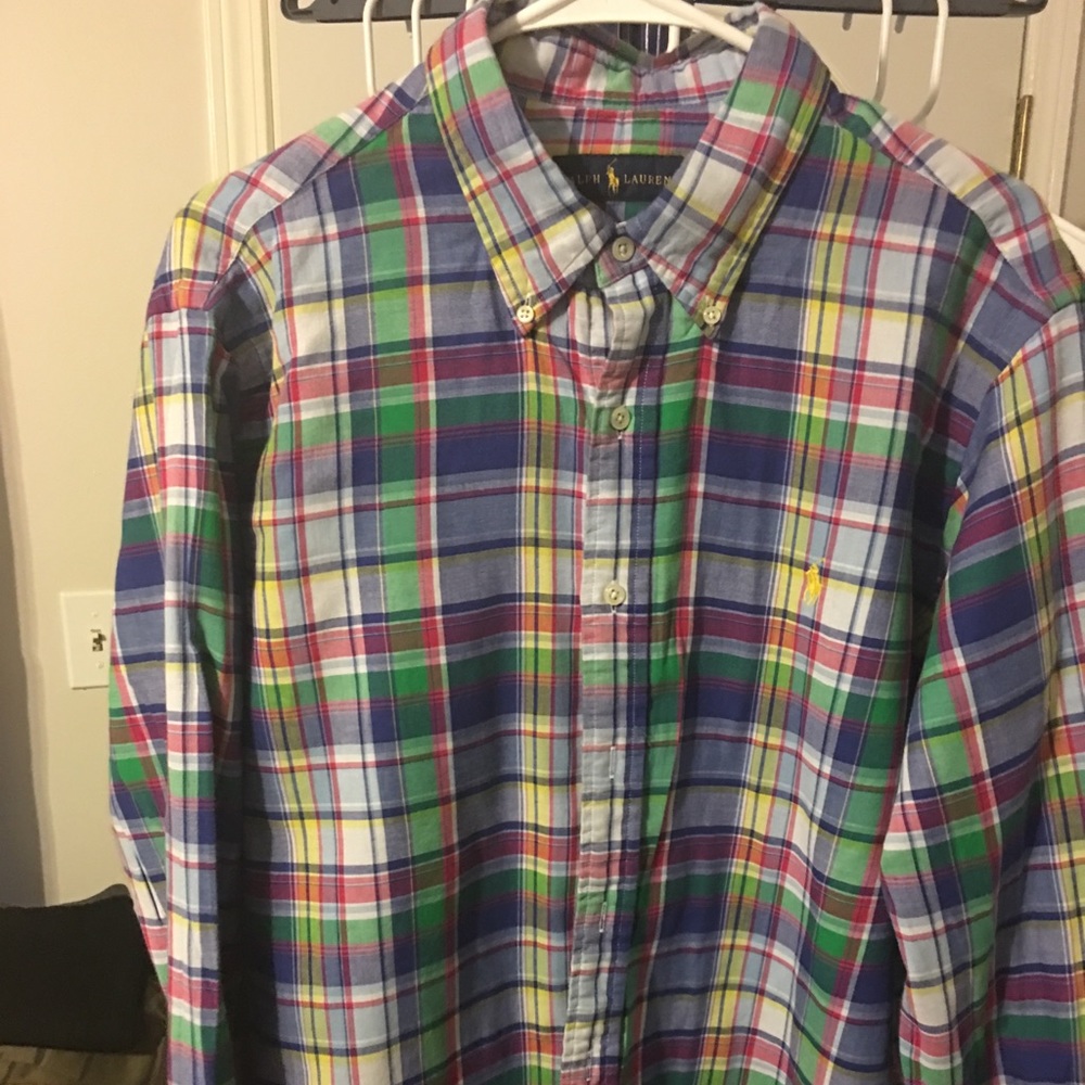 Multi Colored, Plaid, Button Up - image 1